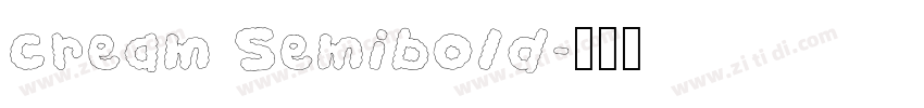 cream Semibold字体转换